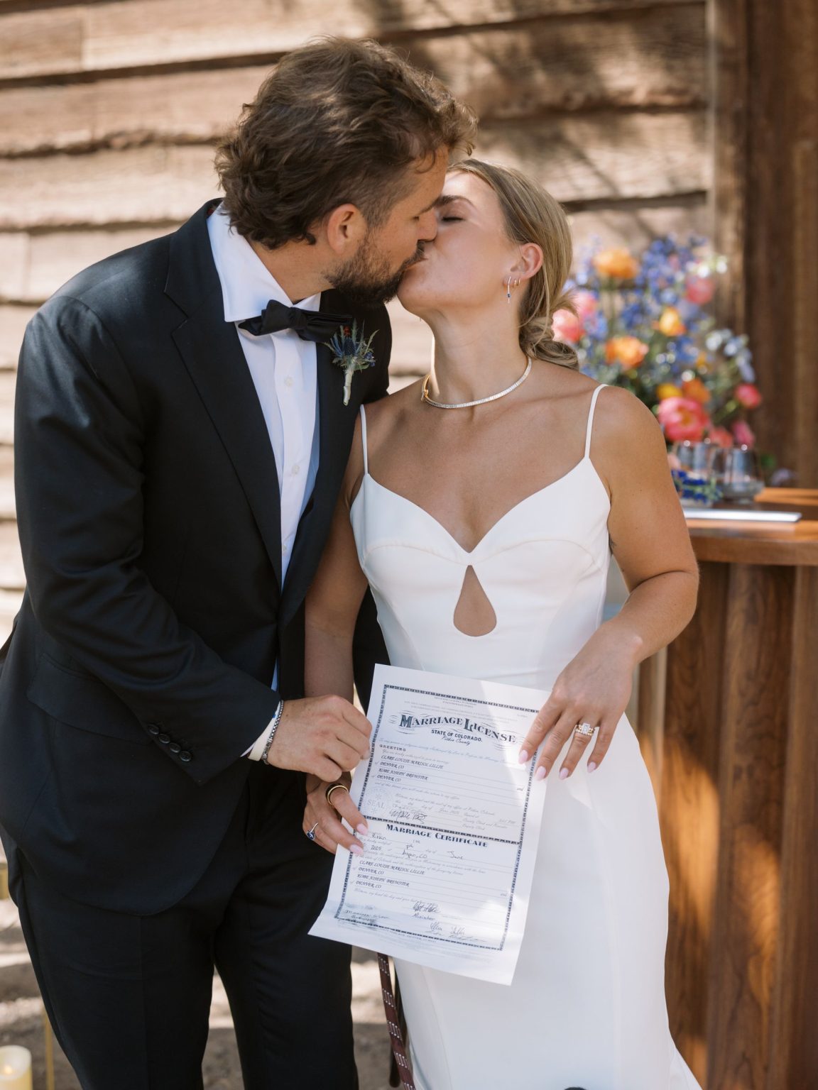 Clare and Kobe's McCabe Ranch wedding in Old Snowmass, Colorado: the ceremony