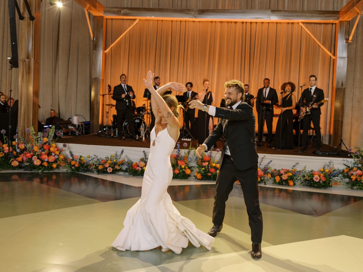 Clare and Kobe's McCabe Ranch wedding in Old Snowmass, Colorado: first dance