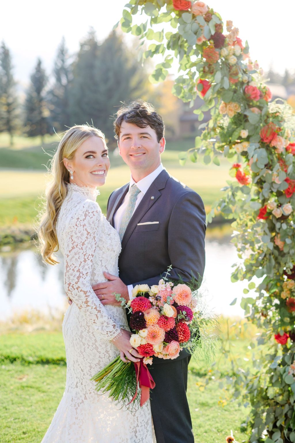 Ryann and Cole's wedding at the Snowmass Club, Snowmass Village: the ceremony on the Alpine Meadow