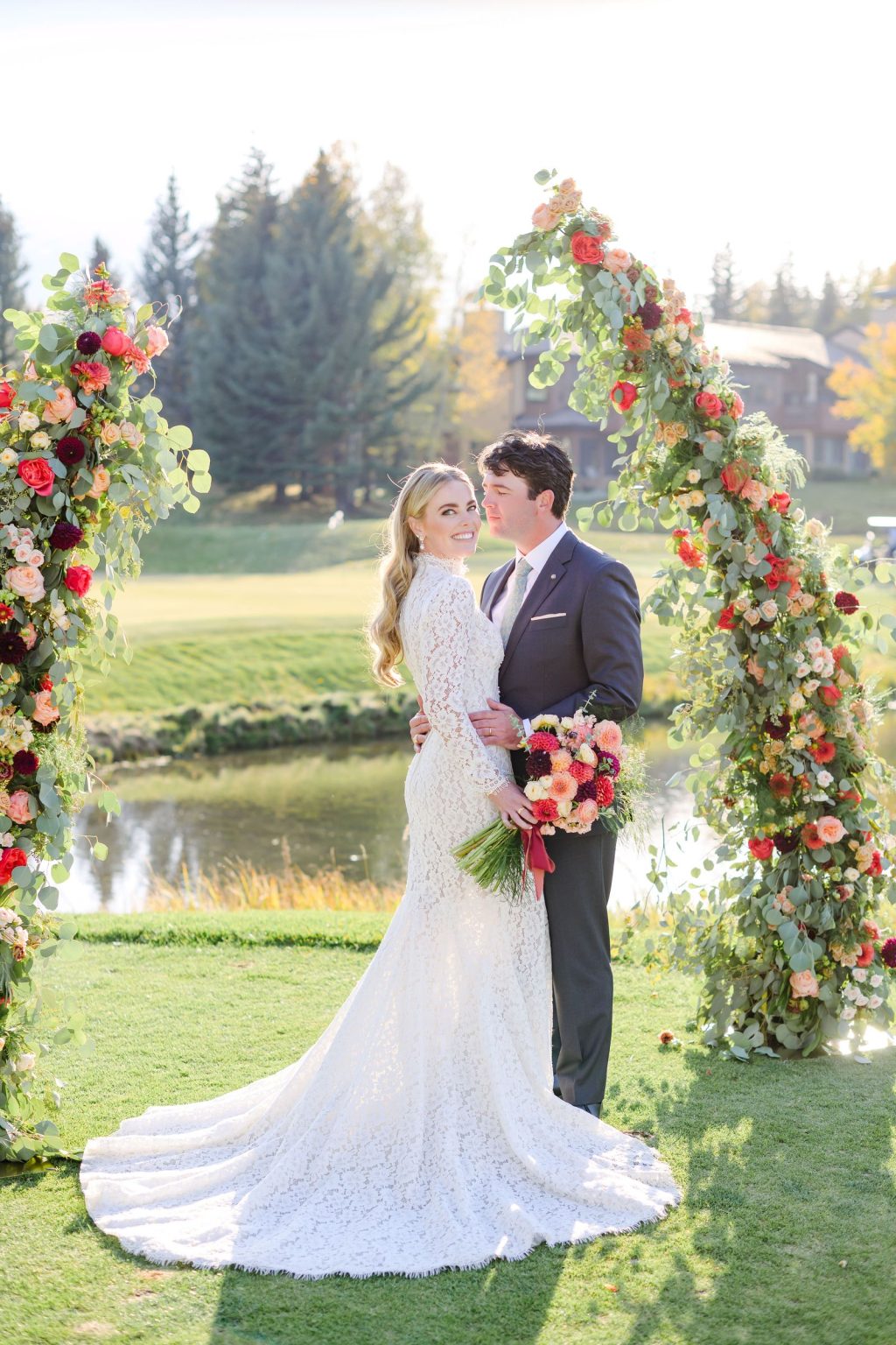 Ryann and Cole's wedding at the Snowmass Club, Snowmass Village: the ceremony on the Alpine Meadow