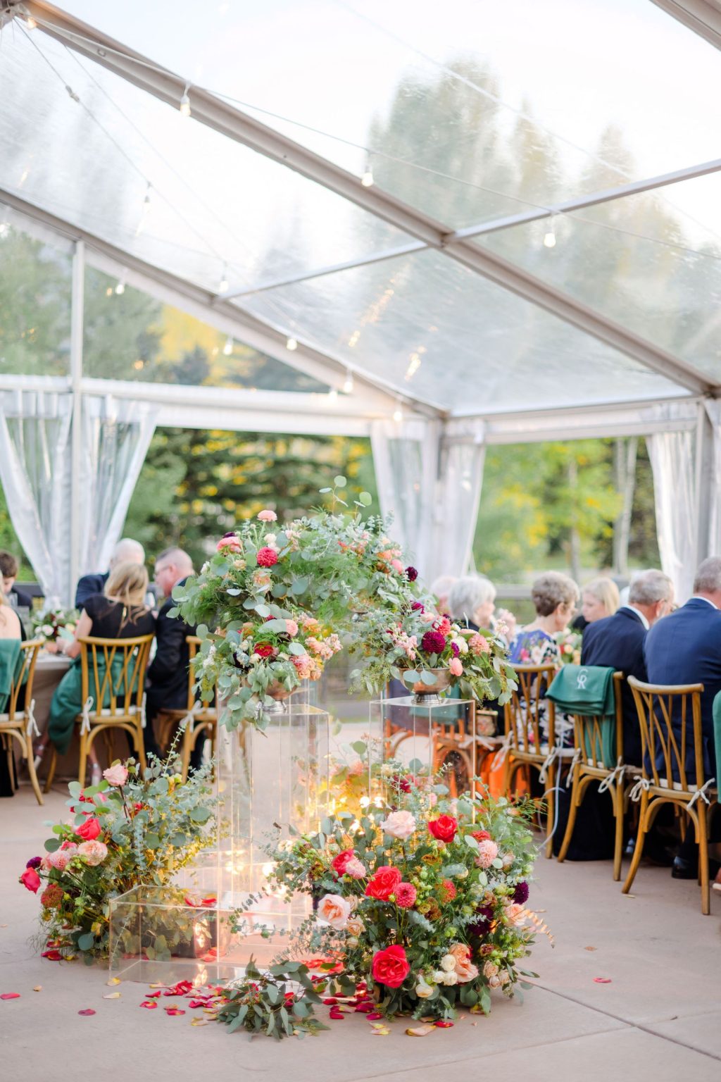 Ryann and Cole's wedding at the Snowmass Club, Snowmass Village: portraits in the meadow