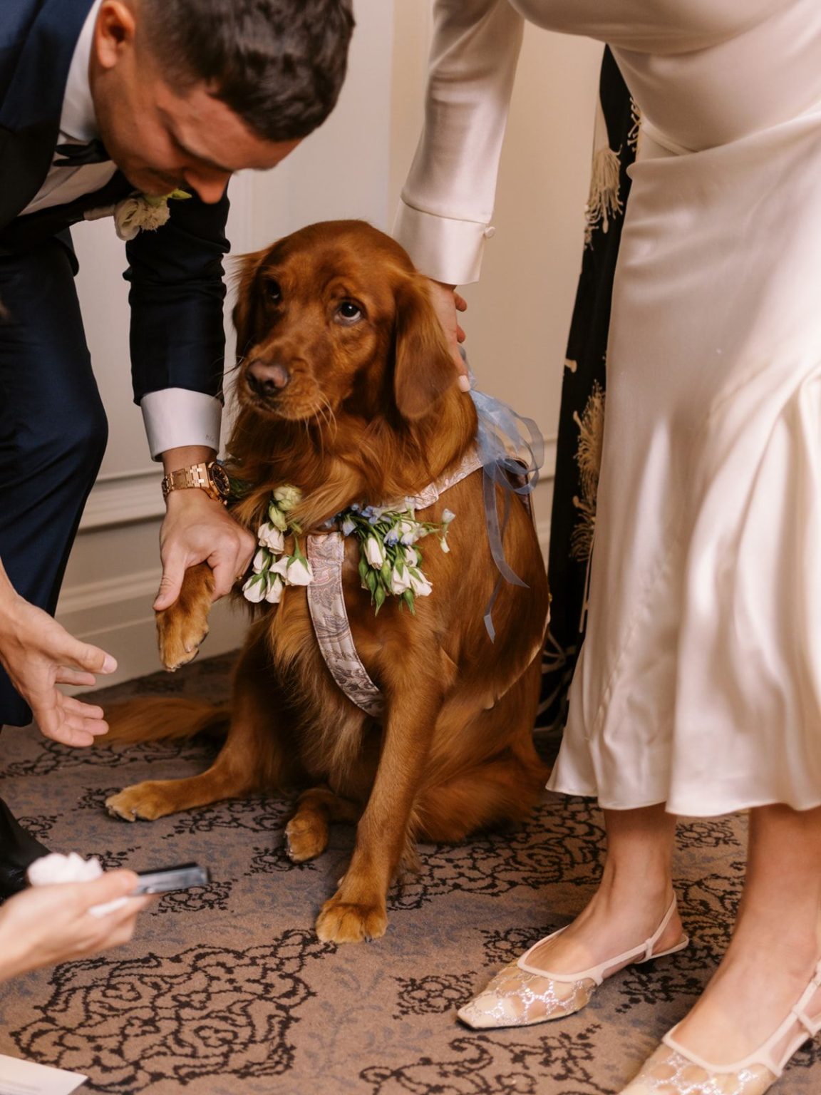 Marisa and Ashton's winter wedding at The St. Regis Aspen: portraits of the couple