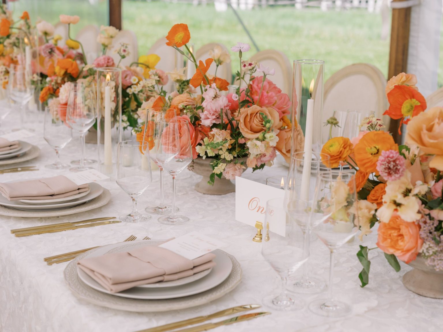 A summer wedding at T Lazy 7 Ranch, Aspen: the reception tent