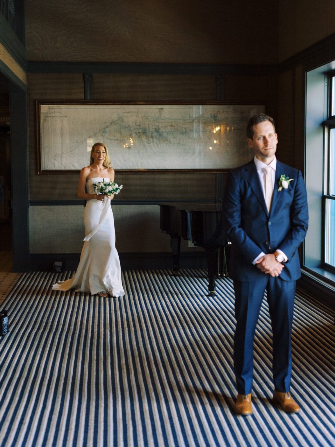 Meredith and Jason's wedding at T Lazy 7 Ranch, Aspen: the first look