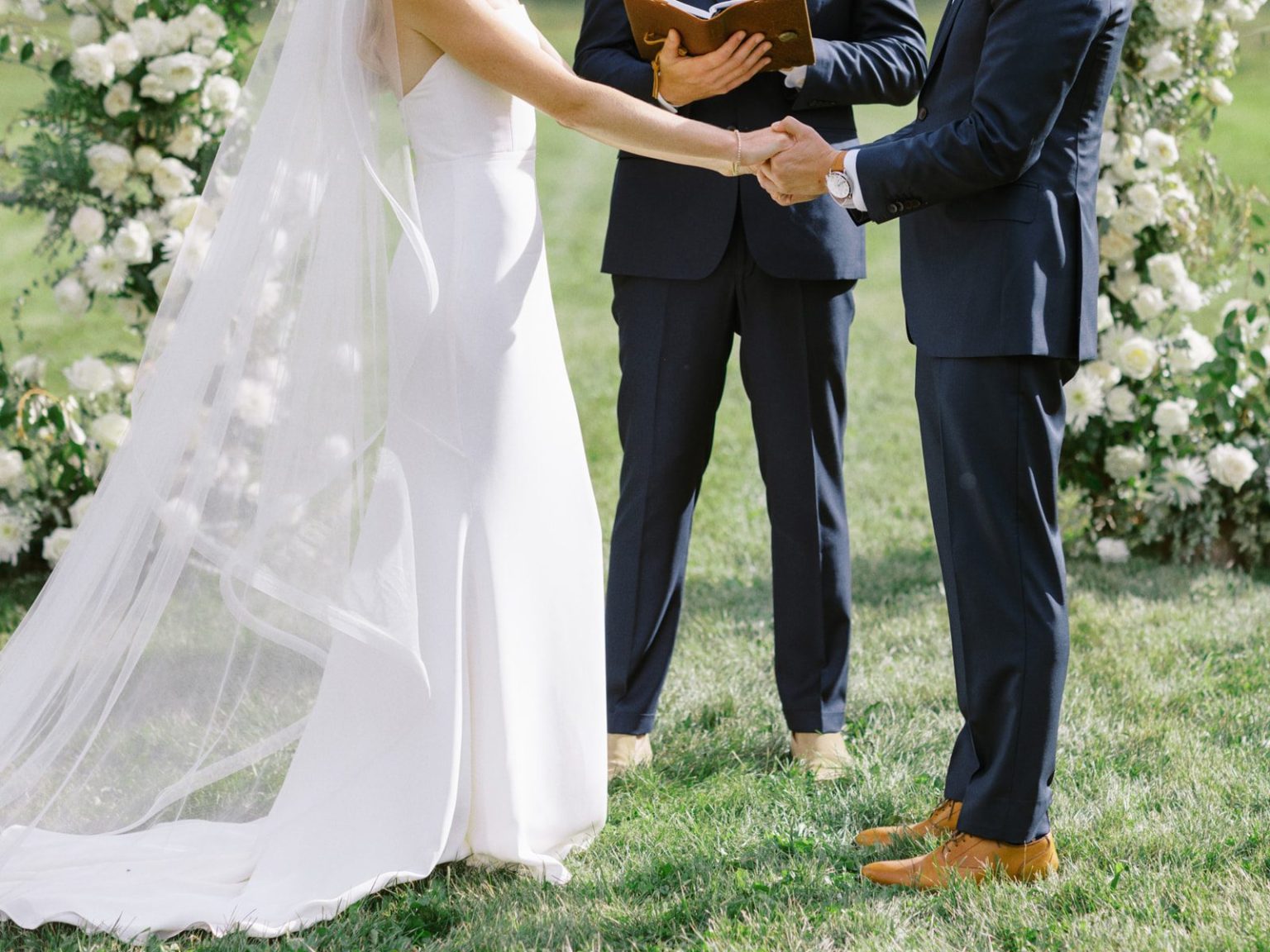 Meredith and Jason's wedding at T Lazy 7 Ranch, Aspen: the ceremony in the meadow