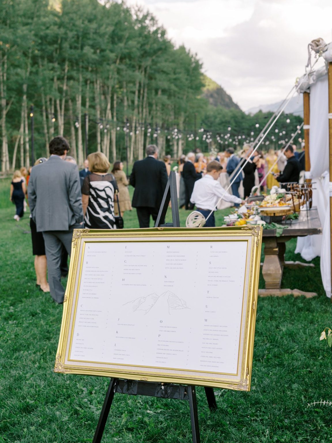 Meredith and Jason's wedding at T Lazy 7 Ranch, Aspen: cocktail hour