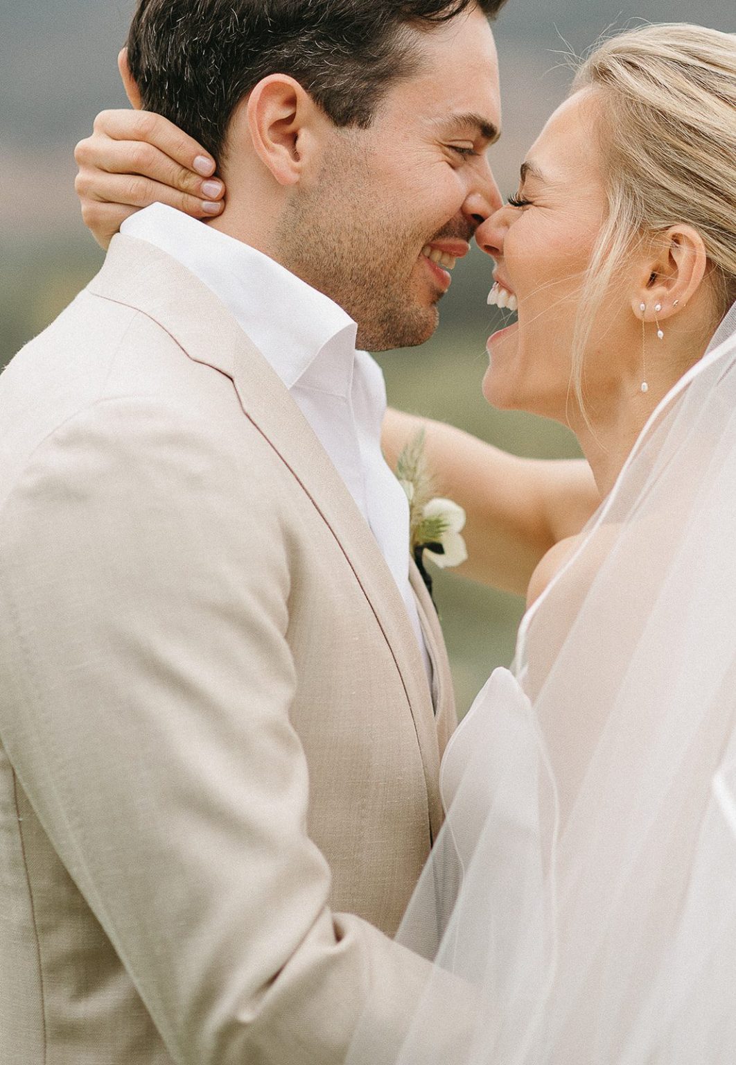 Anna and Sully's wedding at Whispering Rose Ranch, Santa Ynez, California: portrait of the couple