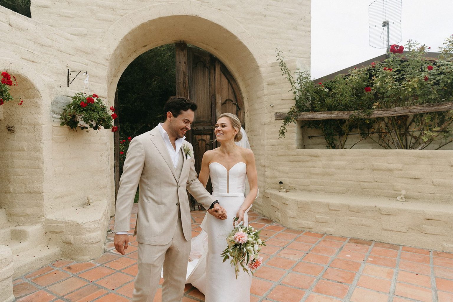 Anna and Sully's wedding at Whispering Rose Ranch, Santa Ynez, California: portrait of the couple