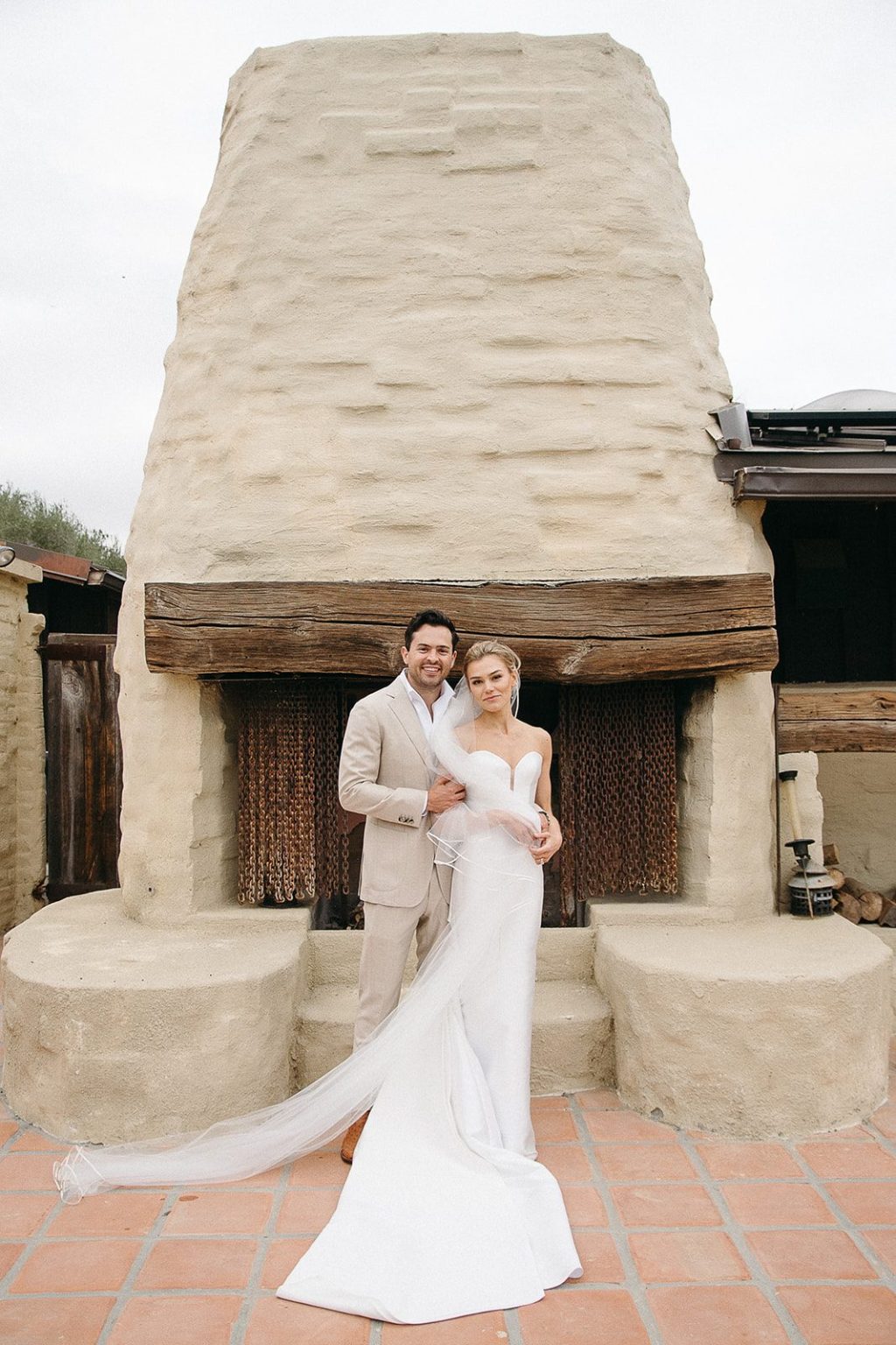 Anna and Sully's wedding at Whispering Rose Ranch, Santa Ynez, California: portrait of the couple