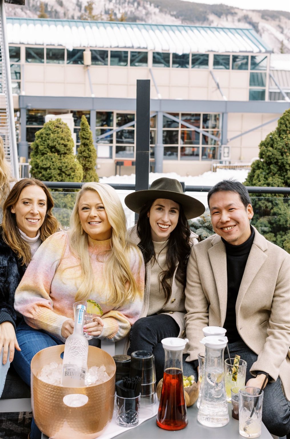 WIPA Colorado Gala in Aspen: guests on the W Aspen rooftop