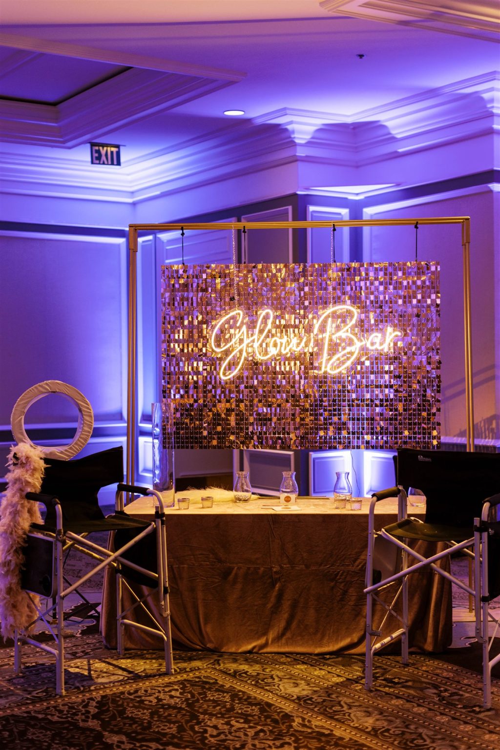 WIPA Colorado Gala in Aspen: the glow bar sign